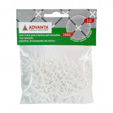 Крестики для плитки дистанционные 1 мм ADVANTA, 200 шт (341302)
