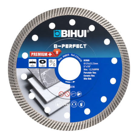 Алмазный диск для керамогранита BIHUI B-PERFECT, 125 мм, (DCBN5X8)