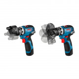 Безщітковий акумуляторний шурупокрут Bosch Professional GSR 12V-35 FC із 4 адаптерами в L-Boxx 102 із 2 акб GBA 12V 3.0Ah та з/п GAL 12V-40 (06019H3000)