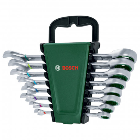 Набір ключів Bosch комбінованих з тріскачкою 8-19 мм, 8 шт (1600A027PS)