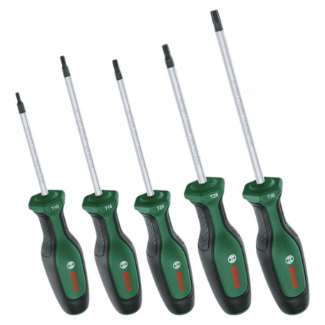 Набор отверток Bosch Torx, тип наконечника TX, 5 шт (1600A02BX6)