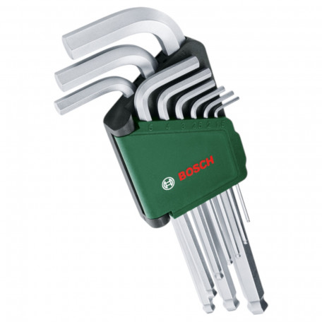 Набір ключів HEX Bosch шестигранних, 9 шт (1600A02BX9)