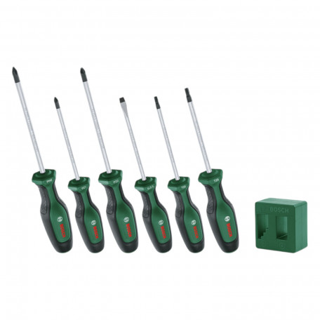 Набор отверток Bosch, тип наконечника SL/PH/PZ/TХ с магнитизатором, 6 шт (1600A02W7L)