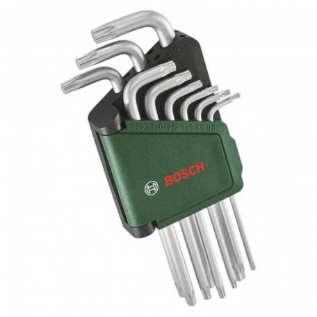 Набір ключів Bosch зіркоподібних Torx Bosch, 9 шт (1600A02Z9C)