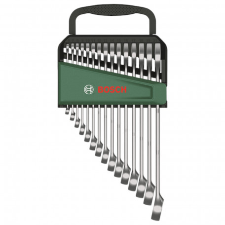 Набір ключів Bosch комбінованих 6-21 мм, 15 шт (1600A02Z9E)