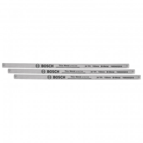 Полотна Bosch для ножівки, довжина 150 мм, 3 шт (1600A032UL)