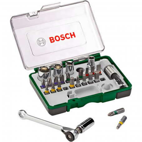 Набір біт Bosch, 27 шт + ключ-трещітка (2607017160)