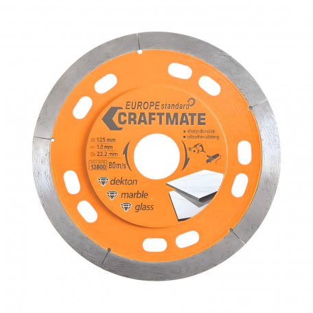 Алмазний диск Craftmate Europe Standard Estet 125×22 з фланцем (00000003706)