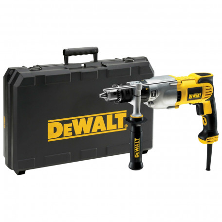 Дрель, сетевая, ударная, DeWALT, чемодан (D21570K)