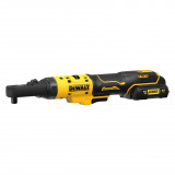 Гайкокрут кутовий, ключ-храповик, акумуляторний, безщітковий DeWALT + 2 акумулятори, зарядний пристрій (DCF500L2G)