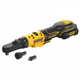 Гайкокрут кутовий, ключ-храповик, акумуляторний, безщітковий DeWALT + 2 акумулятори, зарядний пристрій (DCF500L2G)