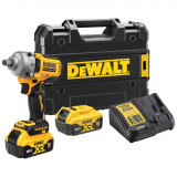 Гайкокрут ударний акумуляторний безщітковий DeWALT + 2 акумулятори, зарядний пристрій, кейс TSTAK (DCF891P2T)