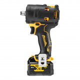 Гайкокрут ударний акумуляторний безщітковий DeWALT, + зарядний пристрій, аккумулятор 12V XR Li-lon 5 Аг, (DCF901P1G)