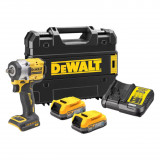 Гайкокрут ударний акумуляторний безщітковий DeWALT + 2 акумулятори, зарядний пристрій, валіза TSTAK (DCF921E2T)