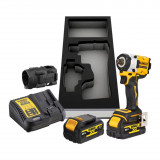 Гайкокрут ударний акумуляторний безщітковий DeWALT + 2 акумулятори, зарядний пристрій (DCF921P2G)