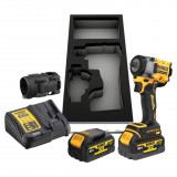 Гайкокрут ударний акумуляторний безщітковий DeWALT + 2 акумулятори, зарядний пристрій (DCF923P2G)