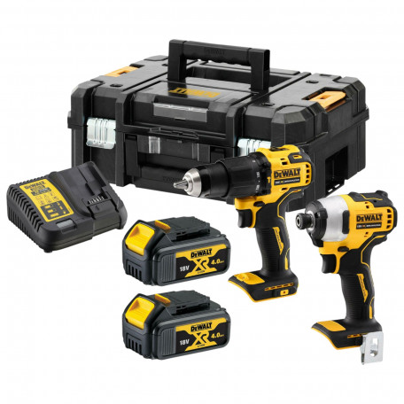 Набір з двох інструментів акумуляторних, безщіткових, DeWALT (DCK2062M2T)