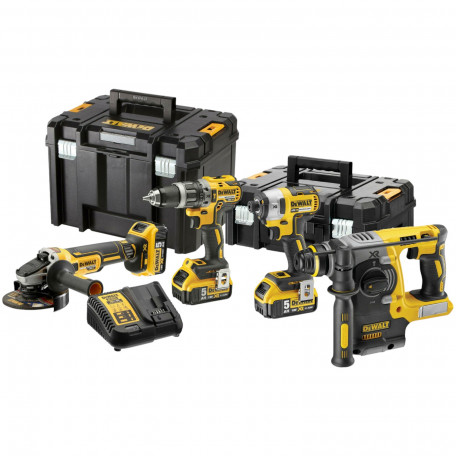 Набір з чотирьох інструментів акумуляторних, безщіткових, DeWALT (DCK422P3T)