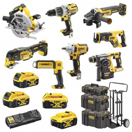 Набір з восьми інструментів акумуляторних, безщіткових, DeWALT (DCK856P4)