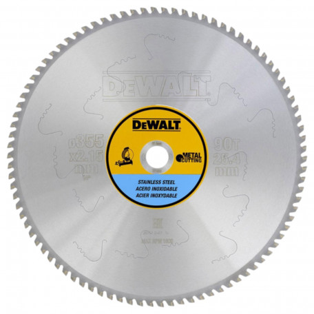 Диск пильний, по металу DeWalt Metal Cutting 355x1.75x25.4 мм, 90T (DT1922)