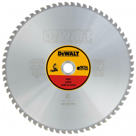 Диск пильний, по металу DeWalt Metal Cutting 355x1.95x25.4 мм, 66T (DT1926)