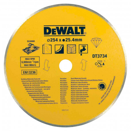 Диск алмазний, по бетону DeWalt 250x1,6x25,3 мм (DT3734)