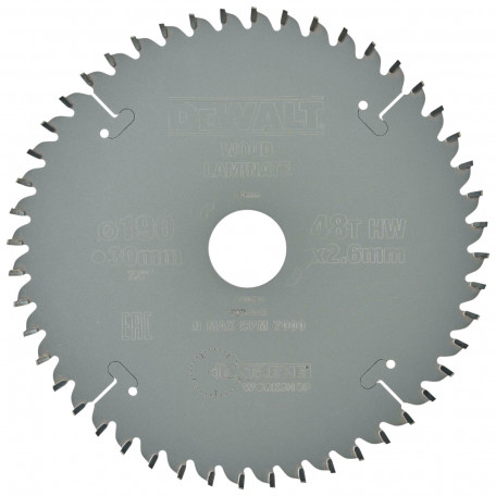 Диск пильный, по дереву DeWalt Extreme Workshop 190x1.8x30 мм, 48T (DT4094)