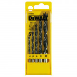 Набір спіральних свердел по дереву DeWALT Extreme 4/5/6/8/10мм. (DT4535)