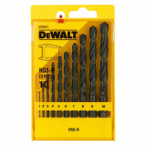 Набір свердел по металу DeWALT HSS-R 1/2/3/4/5/6/7/8/9/10 мм. (DT5911)