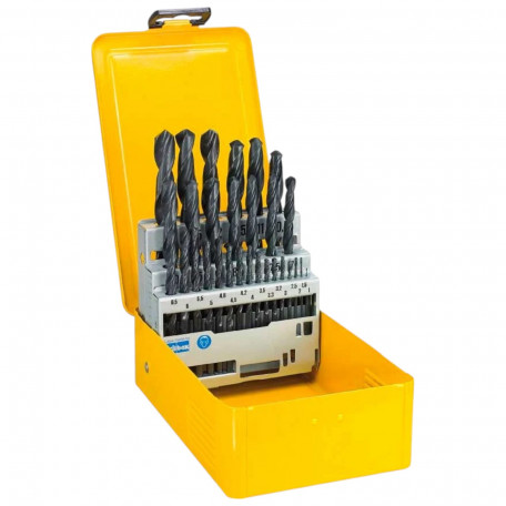 Набор сверл по металлу DeWALT HSS-R 1/1.5/2/2.5/3/3.2/3.3/3.5/4/4.2/4.5/4.8/5/5.5/6/6.5/7/7.5/8/8.5/9/9.5/11/11.5/12/12 29 шт. (DT5930)