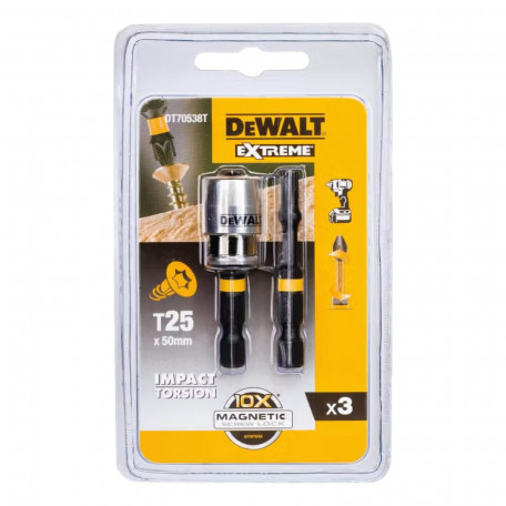 Набор бит и насадок DeWALT T25, длина 57 мм, (DT70538T)
