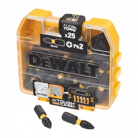 Набор бит DeWALT PH2, длина 25 мм, 25 шт. (DT70555T)