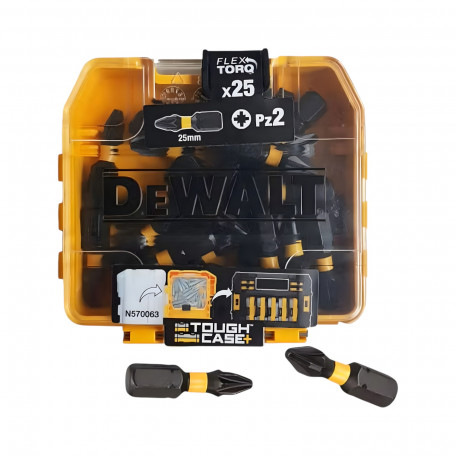 Набір біт DeWALT PZ2, довжина 25 мм, 25 шт. (DT70556T)