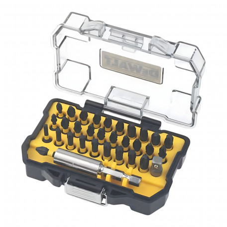 Набор бит DeWALT PH1/2/3, PZ2/3, T/15/20/25/27/30, длина 25 мм, 32 шт. (DT70560T)