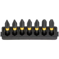 Кассета с битами DeWALT PH1/2/3, длина 25 мм, 7 шт. (DT70808)