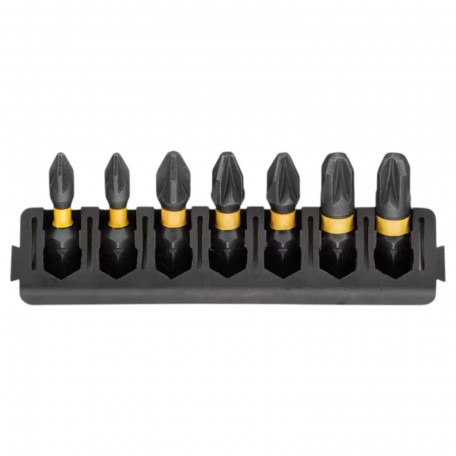 Кассета с битами DeWALT PZ1/2/3, длина 25 мм, 7 шт. (DT70812)