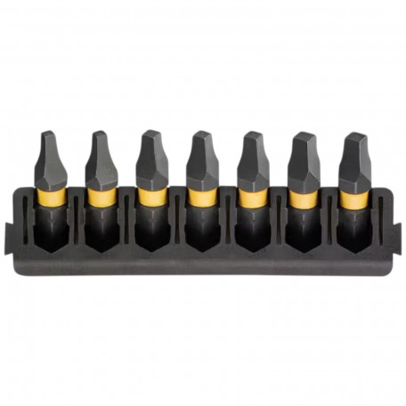 Кассета с битами DeWALT SQ1/2/3, длина 25 мм, 7 шт. (DT70815)