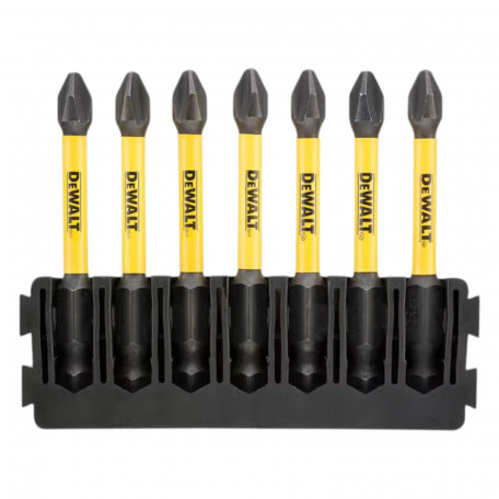 Кассета с битами DeWALT FlexTorq PH2, длина 57 мм, 7 шт. (DT70817)