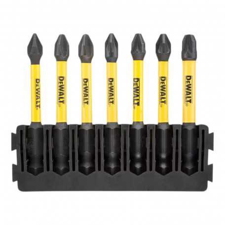 Кассета с битами DeWALT FlexTorq PH1/2, PZ/1/2/3, длина 57 мм, 7 шт. (DT70819)