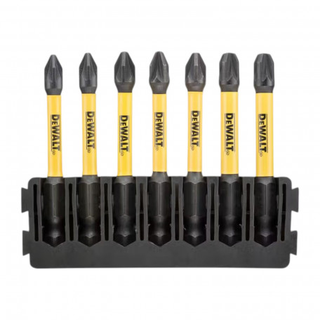 Кассета с битами DeWALT FlexTorq PZ/1/2/3, длина 57 мм, 7 шт. (DT70822)
