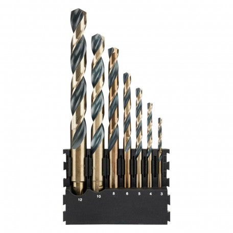 Касета зі свердлами по металу DeWalt, Black & Gold, 3/4/5/6/8/10/12 мм. 7 шт. (DT70829)