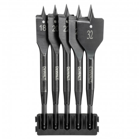 Касета з перовими свердлами DeWalt Extreme Impact, 18/20/22/25/32 мм. 6 шт. (DT70832)