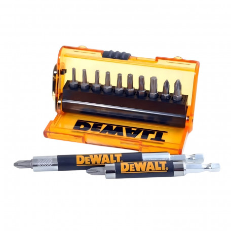 Набор бит DeWALT PH1/2, PZ2, T10/15/20/25/30, длина 25 мм, 14 шт. (DT71570)