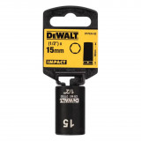 Головка торцева ударна, коротка, 15 мм, DeWALT IMPACT (DT7533)