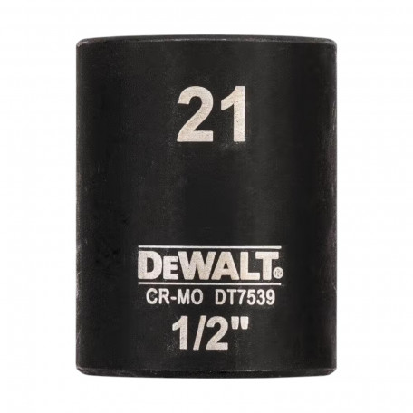 Головка торцевая ударная, короткая, 21 мм, DeWALT IMPACT (DT7539)