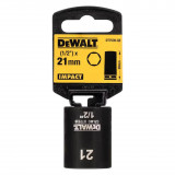 Головка торцева ударна, коротка, 21 мм, DeWALT IMPACT (DT7539)