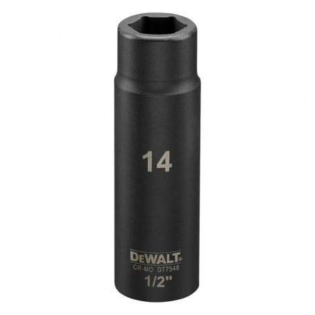 Головка торцева ударна, довга, 14 мм, DeWALT IMPACT (DT7548)