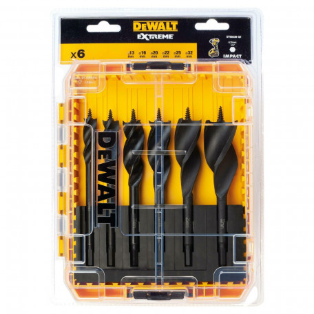 Набір спіральних свердел DeWALT Extreme 13/16/20/22/25/32 мм. 10 шт. (DT90238)