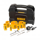 Набор биметаллических коронок, DeWalt Extreme, диаметром 19/22/29/38/44/51/57 мм. (DT90355)