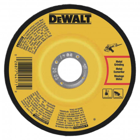Круг шліфувальний DeWALT HIGH PERFORMANCE, 230х6.3х22.23 мм (DW4549AIA)